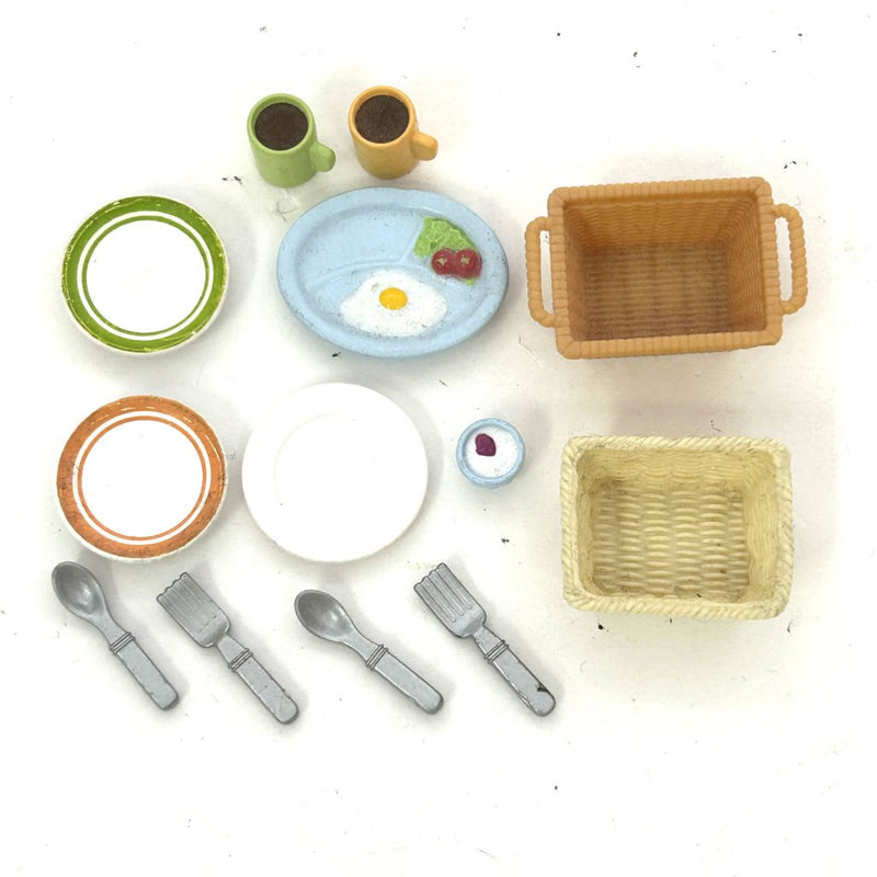 [Used] TABLEWARE SET Epoch Japan Sylvanian Families