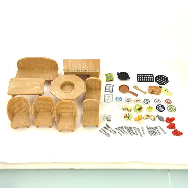 [Used] FURNITURE SET FOR SEASIDE RESTAURANT Japan Sylvanian Families