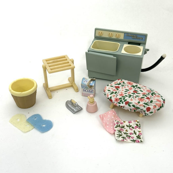 [Used] WASHING MACHINE SET Epoch Japan KA-604 Sylvanian Families