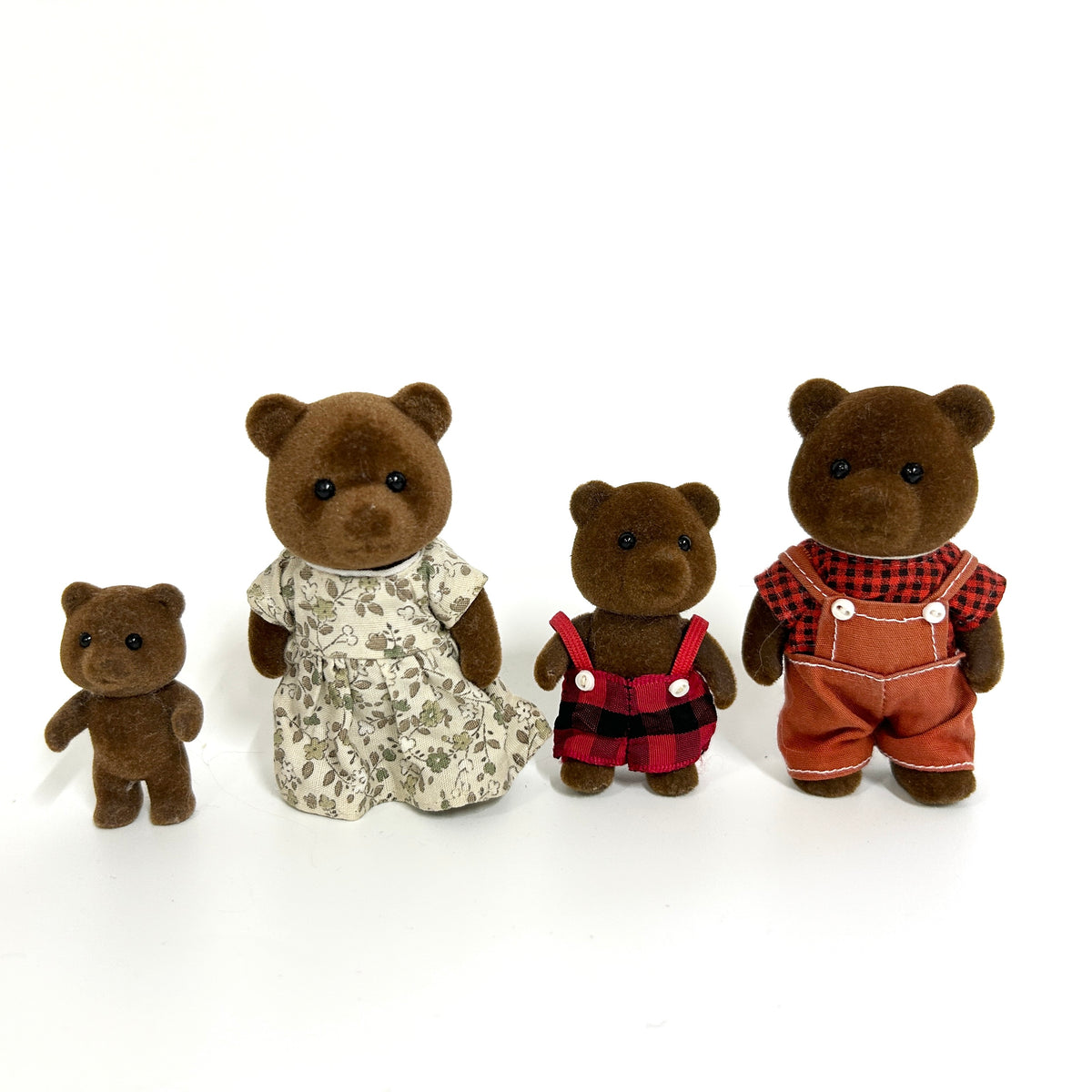[used] Brown Bear Family Sylvanian Families Calico Critters