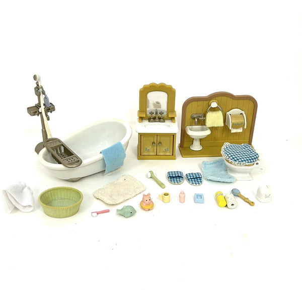 [Used] BATHROOM SET Epoch Japan Sylvanian Families