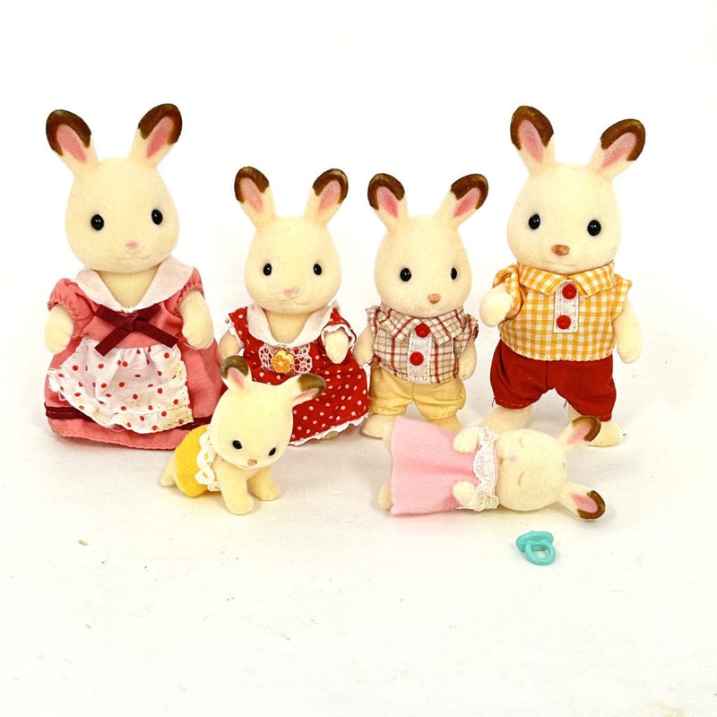 [Used] CHOCOLATE RABBIT FAMILY Epoch Japan Sylvanian Families