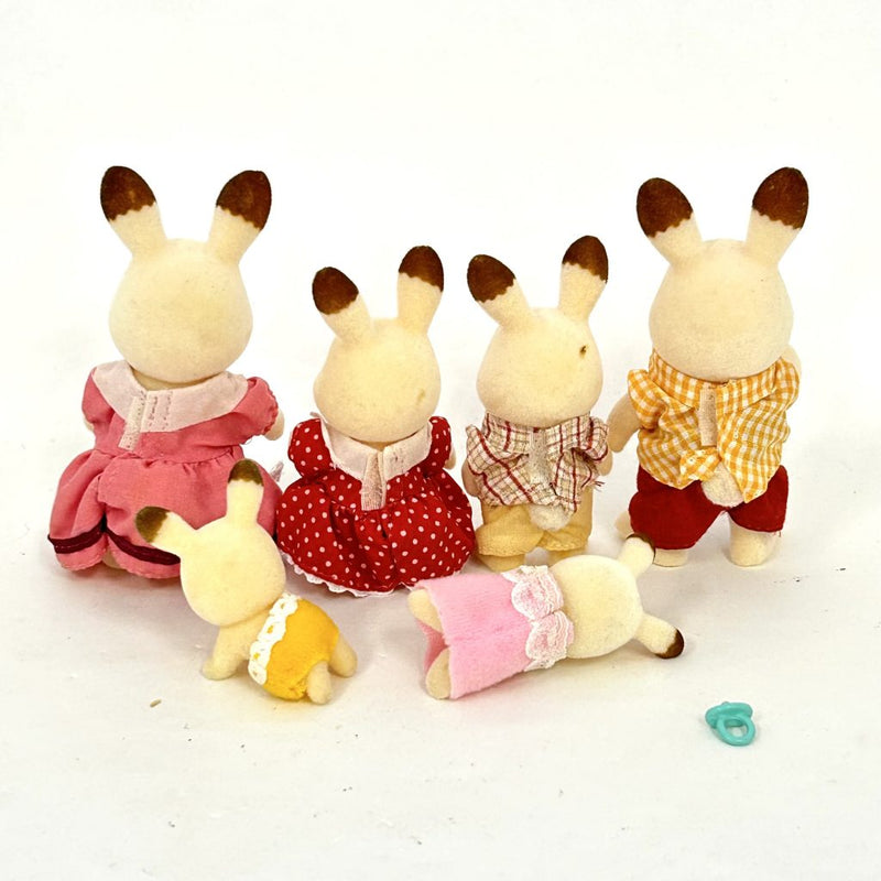 [Used] CHOCOLATE RABBIT FAMILY Epoch Japan Sylvanian Families