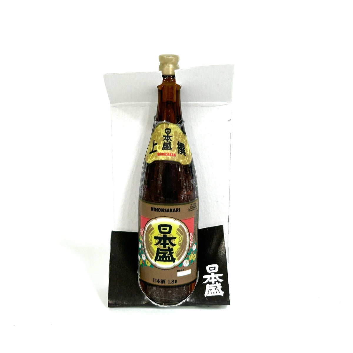 Miniature Ishobin Sake Bottle Nihonsakari 13mmx53mm Seria