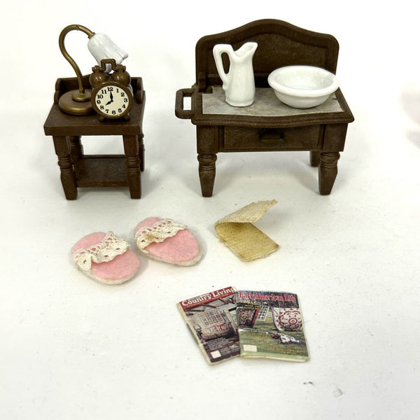 [Used] BEDSIDE TABLE SET A-22 Epoch Sylvanian Families