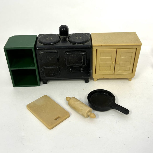 [Used] COUNTERTOP STOVE SET Epoch Sylvanian Families