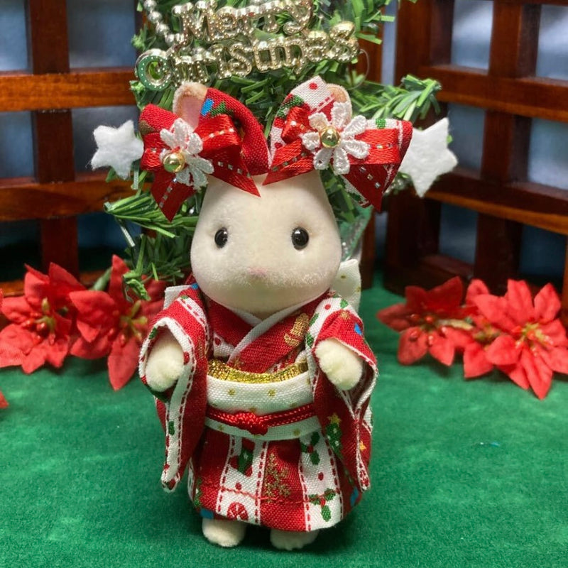 HANDMADE CHRISTMAS PATTERN KIMONO FOR SISTER Japan Does not apply