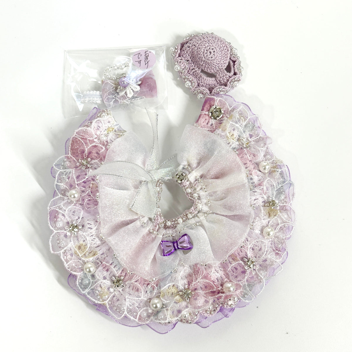 Purple Lace Tiered Dress Handmade