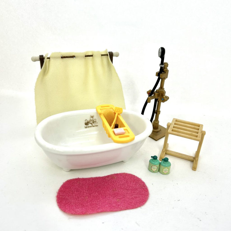 [Used] Vintage BATH and SHOWER SET KA-66 Japan Sylvanian Families