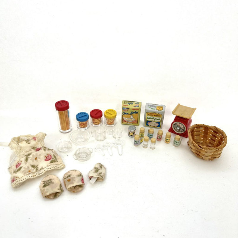 [Used] KITCHENWARE SET KA-65 Japan Epoch 1994 Sylvanian Families