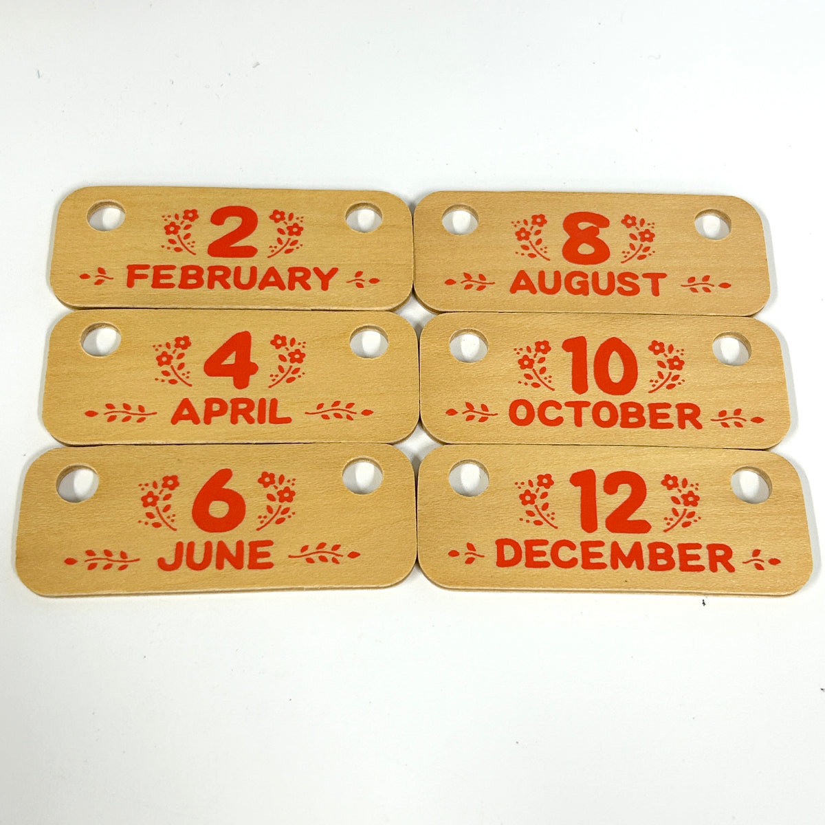 [used] Vintage Wooden Perpetual Calendar Sylvanian Families Calico Critters
