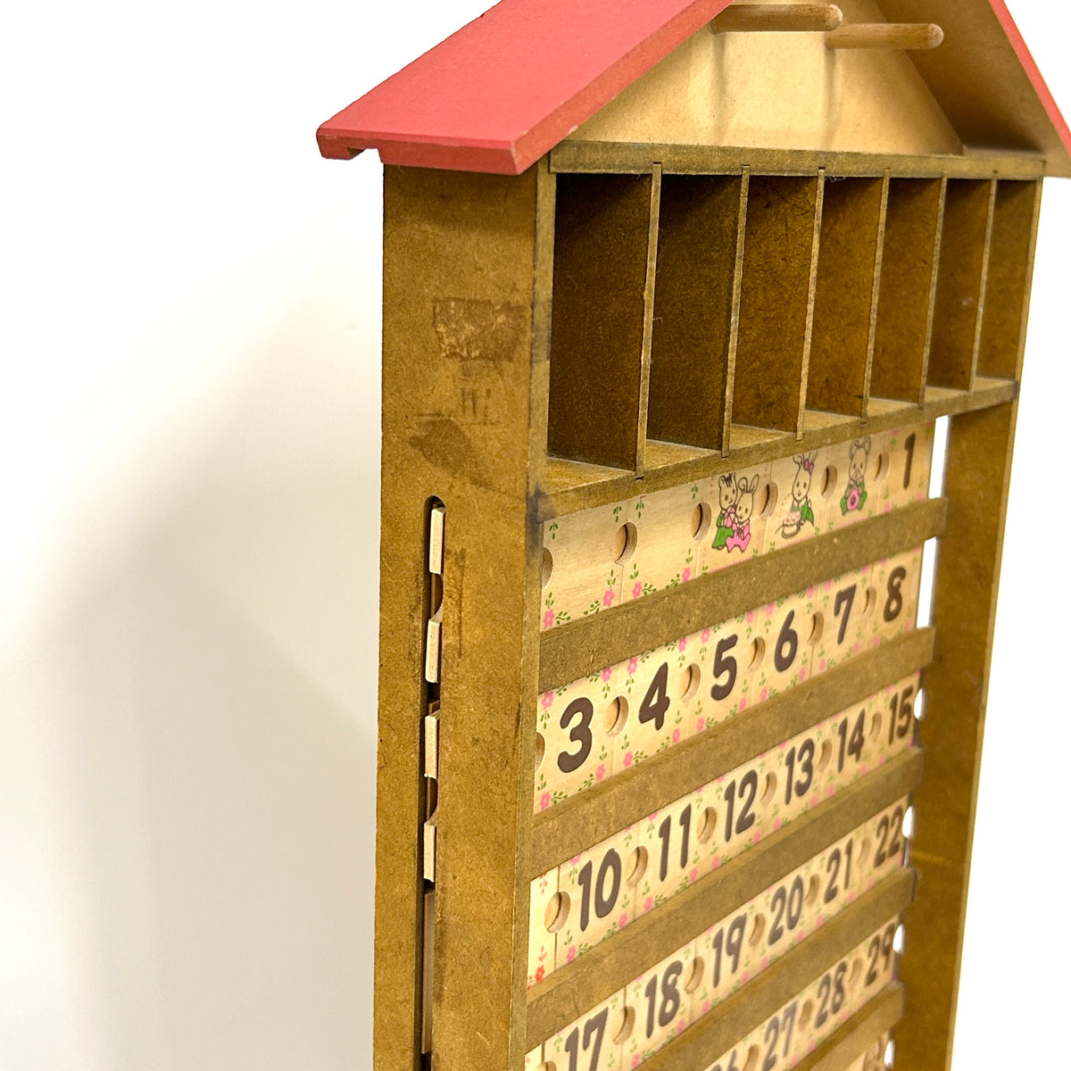 [used] Vintage Wooden Perpetual Calendar Sylvanian Families Calico Critters