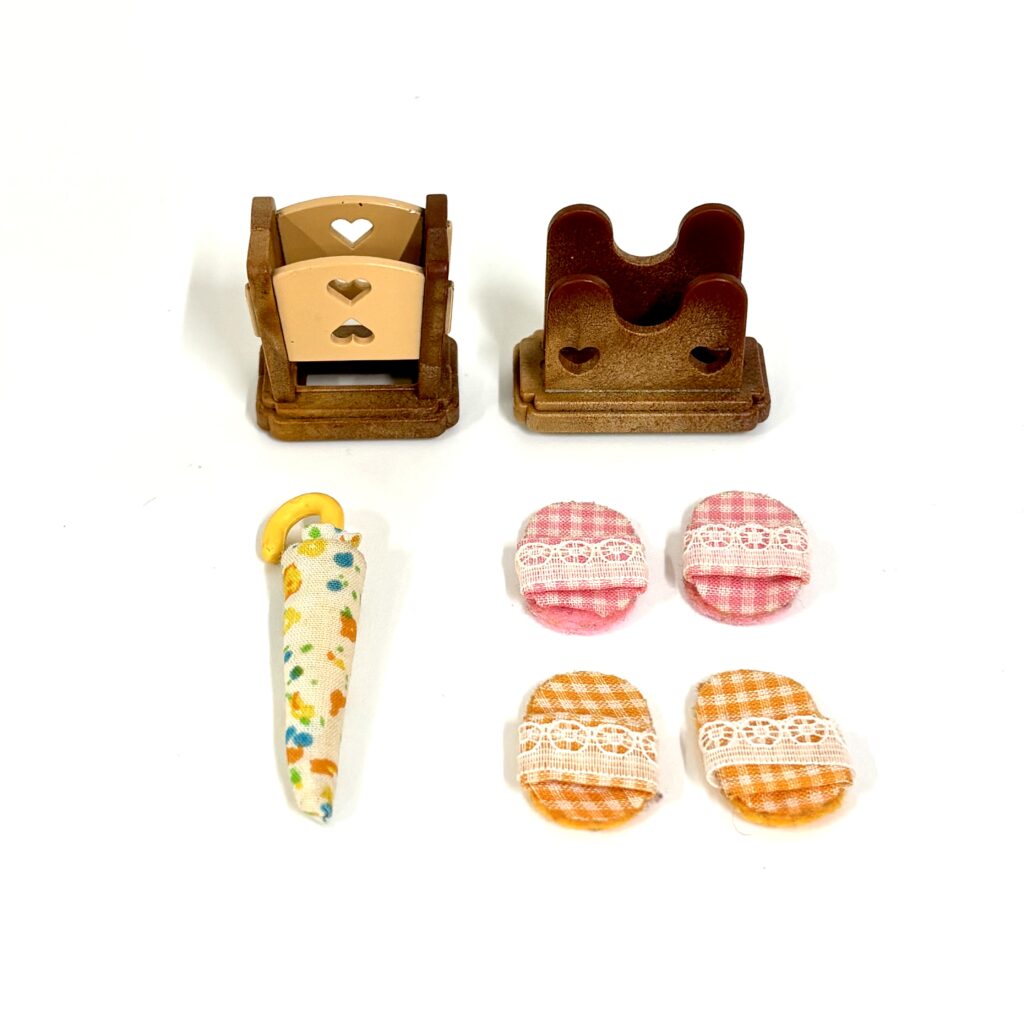 [used] Slipper And Umbrella Stand Set KA-103 Sylvanian Families Calico Critters