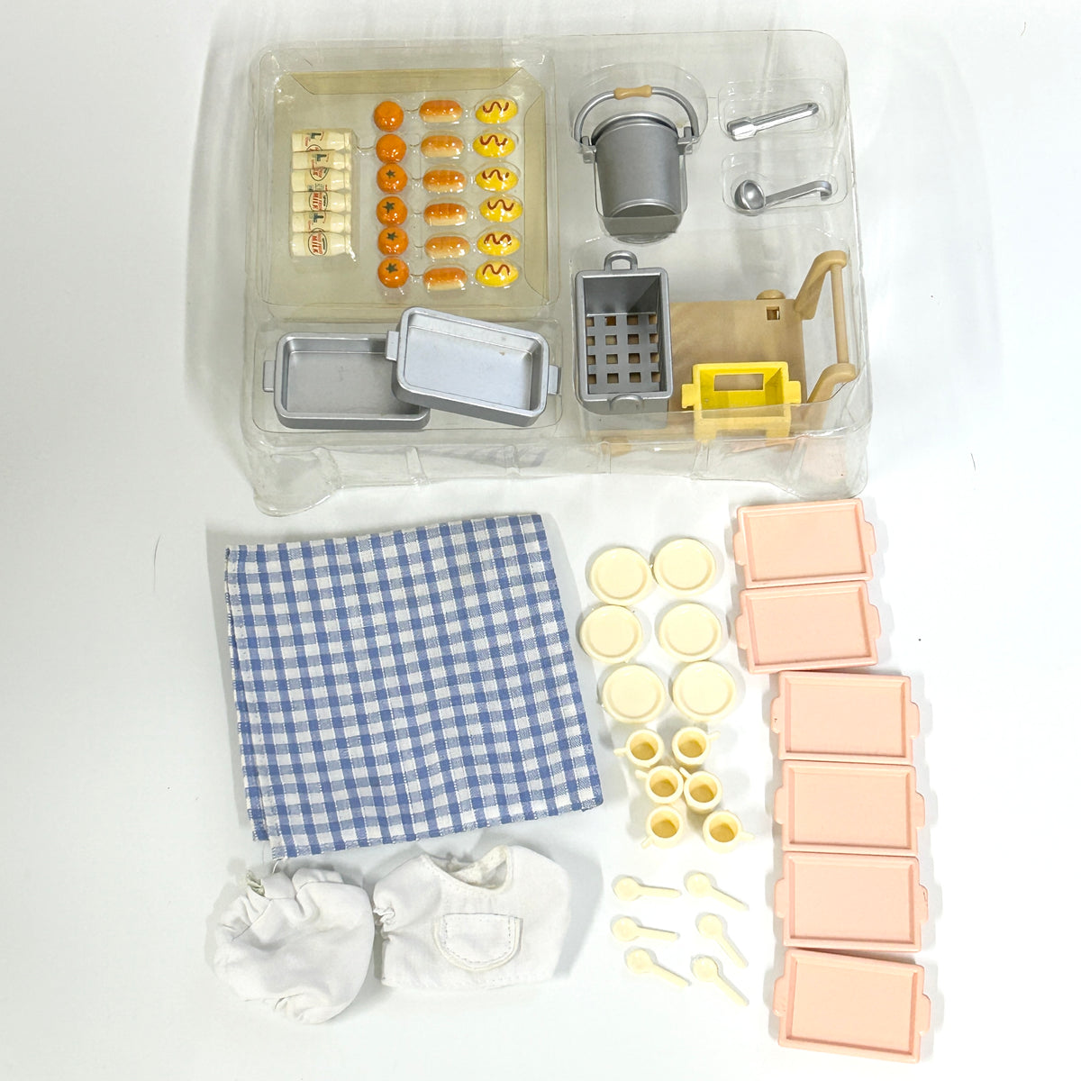[used] School Lunch Set S-01 Sylvanian Families Calico Critters