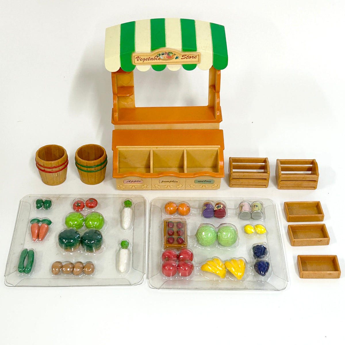 [used] Vintage Vegetable Store 1998 MI-03 Sylvanian Families Calico Critters