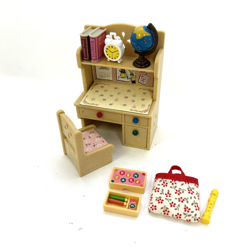 [Used] STUDY DESK SET KA-68 Epoch Japan 1995 Sylvanian Families