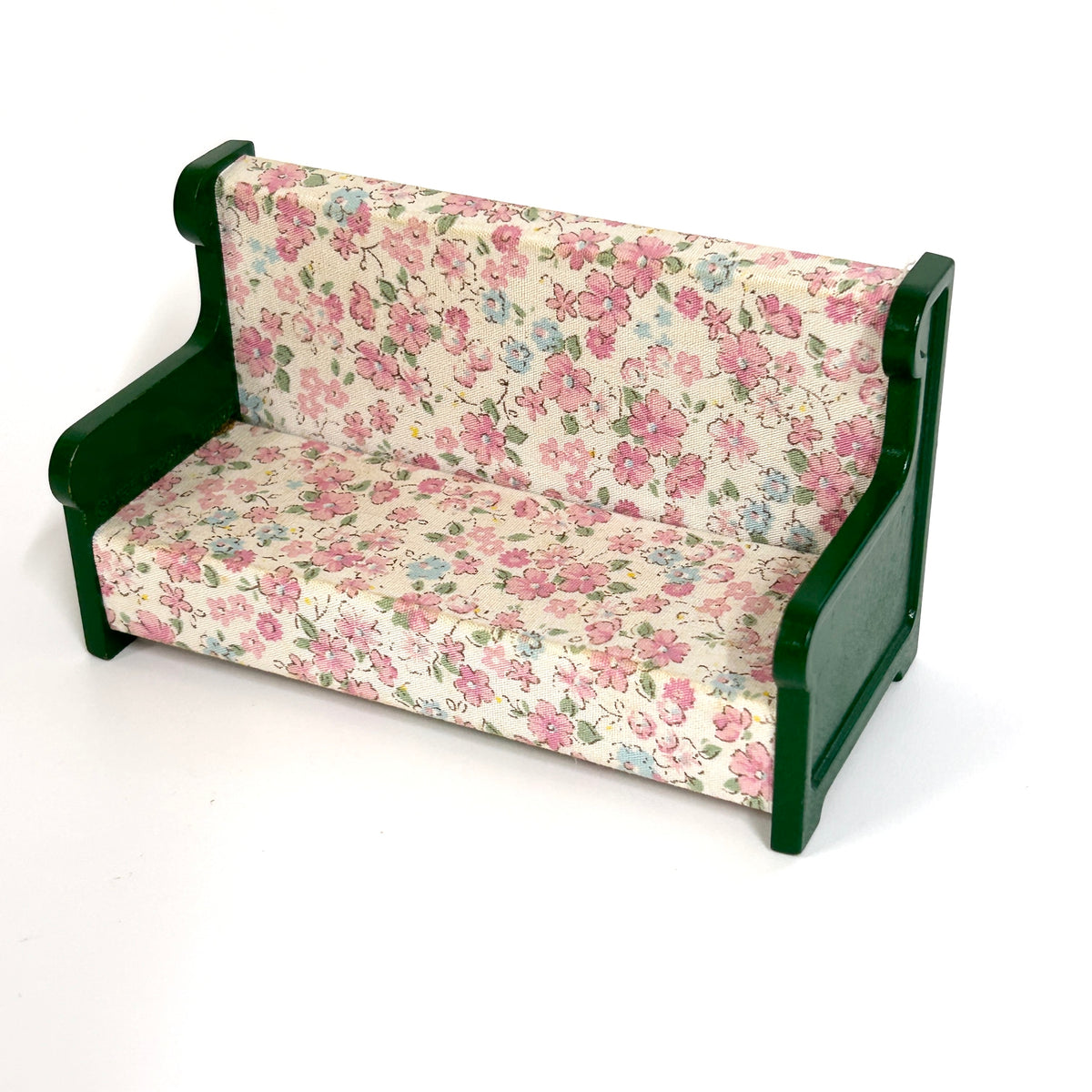 [used] Vintage Green Sofa 1985 KA-18 Sylvanian Families Calico Critters
