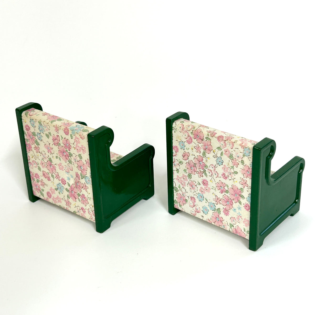 [used] Vintage Green Armchair Set 1985 KA-09 Sylvanian Families Calico Critters