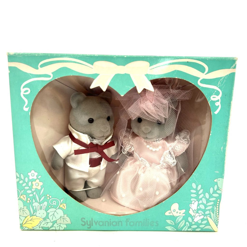 [Used] BEAR WEDDING SET Epoch Japan Sylvanian Families