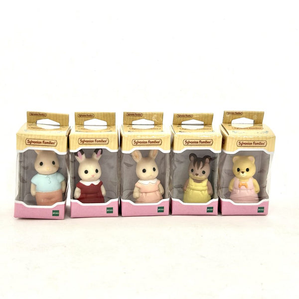 [Used] CAPSULES TOY MINIATURE FIGURE COLLECTION 2 NO.1,3,4,5,6 Set Epoch Sylvanian Families