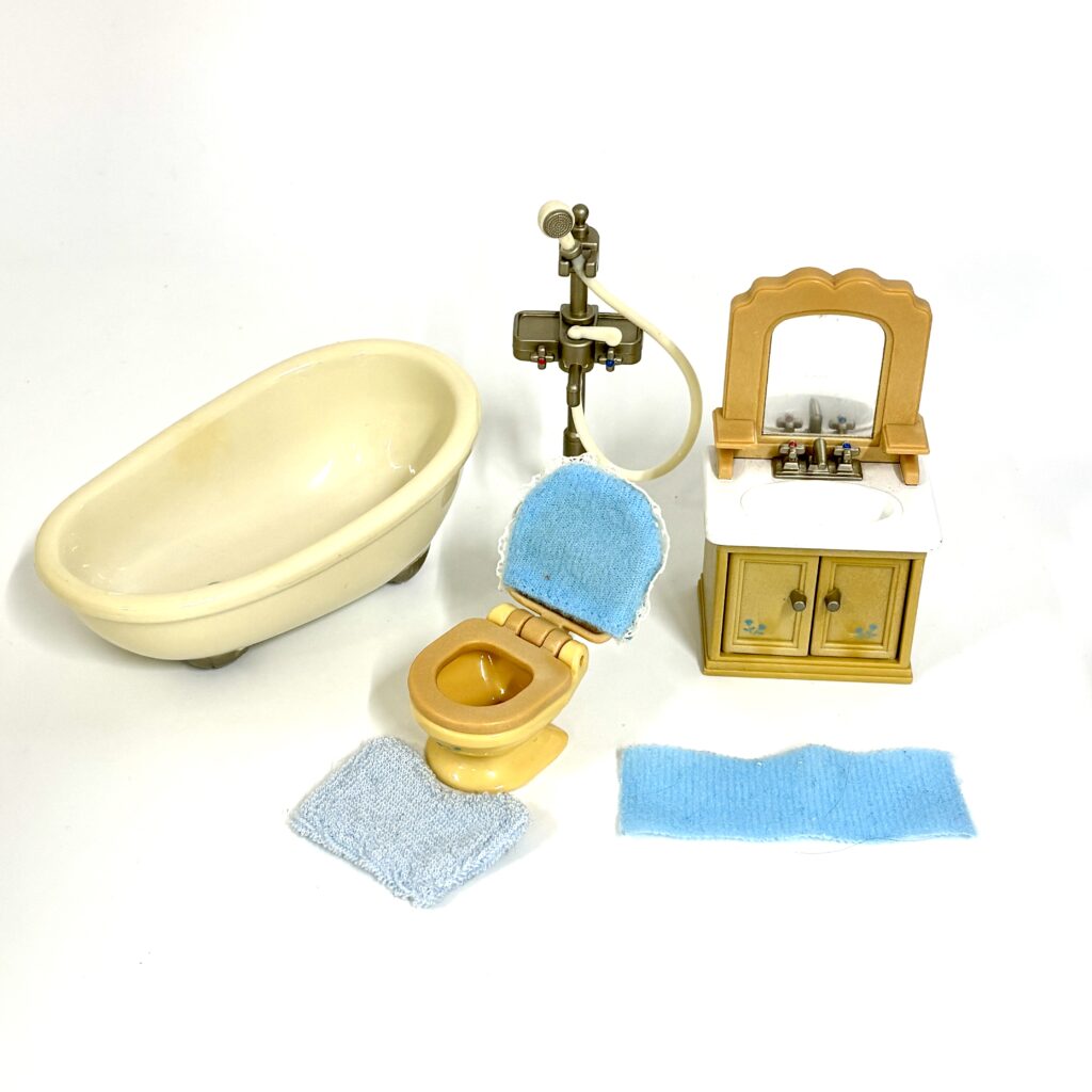 [used] Bathroom Set Sylvanian Families Calico Critters