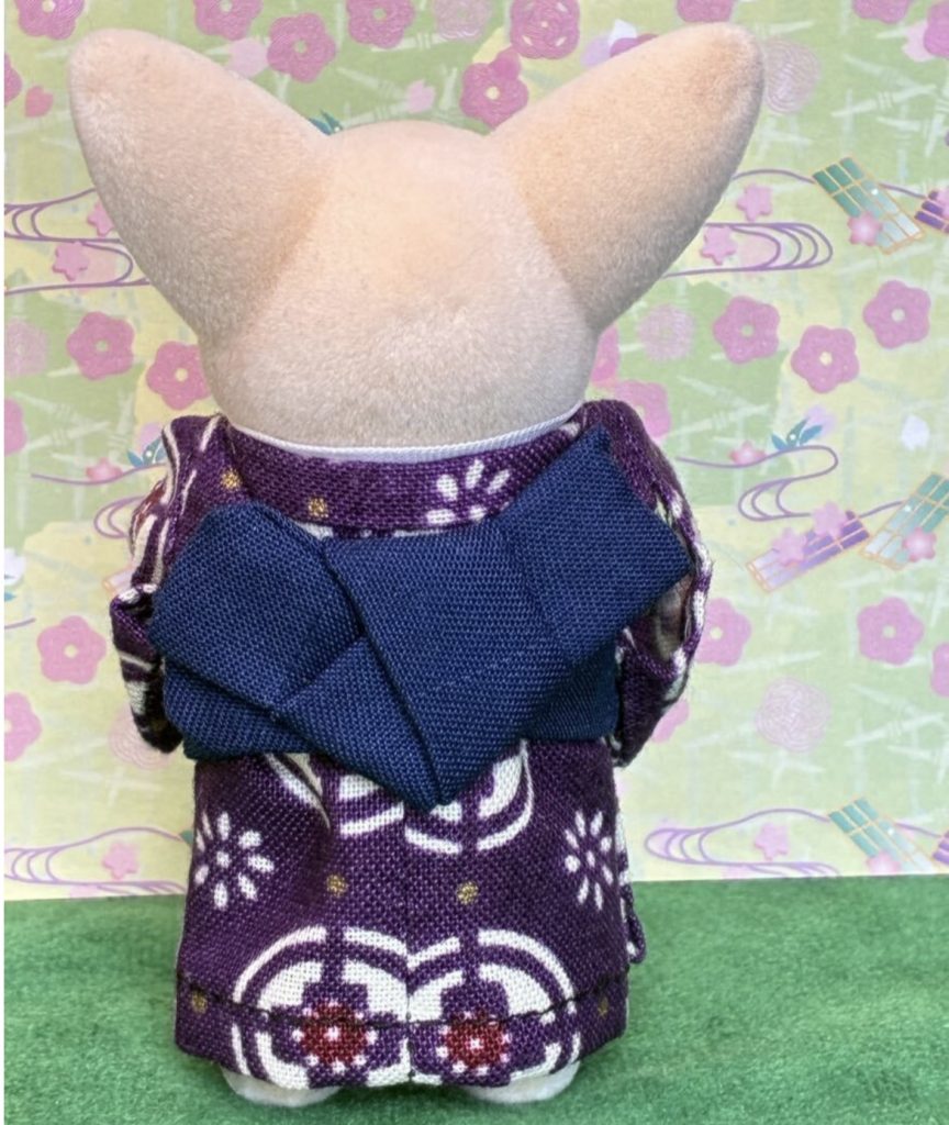 Kimono Violet Pour Père Fait Main