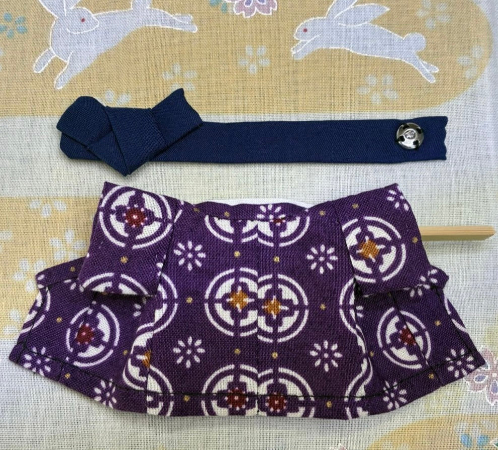 Kimono Violet Pour Père Fait Main