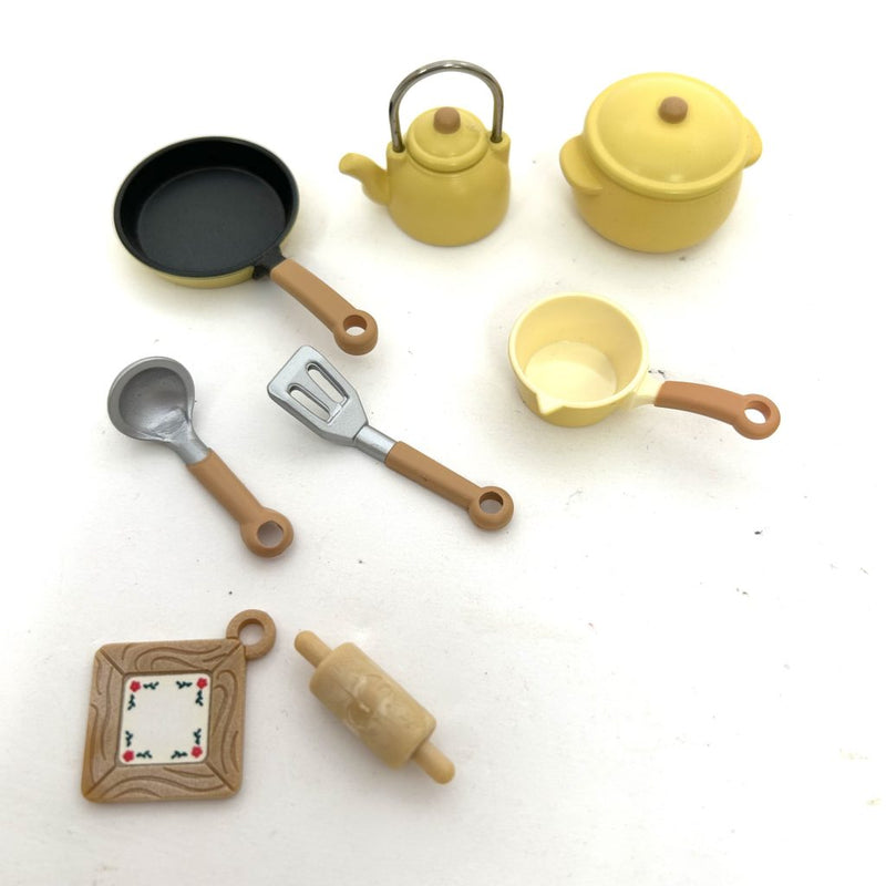 [Used] KITCHEN GRILL SET Epoch Japan Retired KA-404 Sylvanian Families