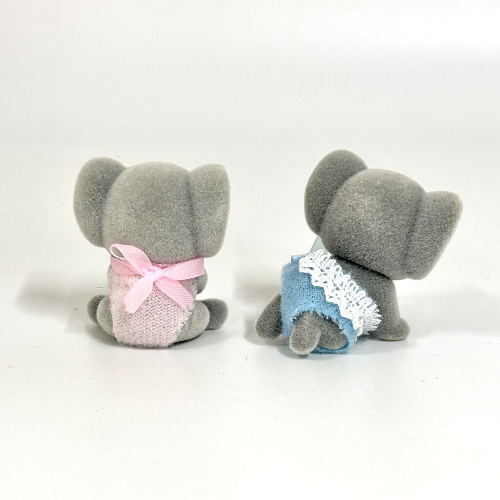 [used] Vintage Elephant Twin Baby Sylvanian Families Calico Critters