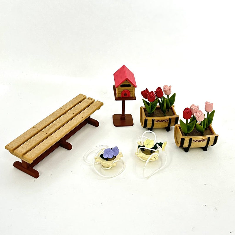 [Used] GARDEN CHAIR MAIL BOX SET 1999 KA-102 Retired Sylvanian Families