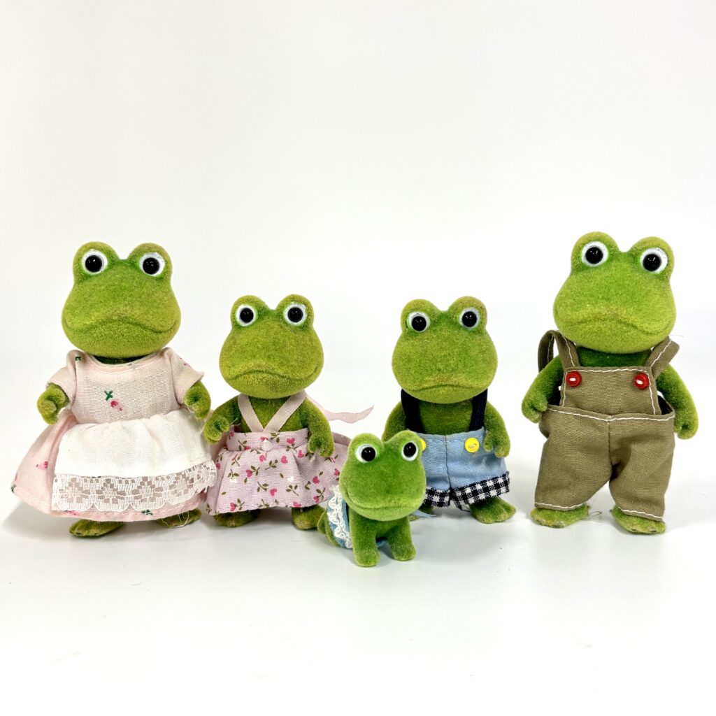 [used] Vintage Flog Family Sylvanian Families Calico Critters