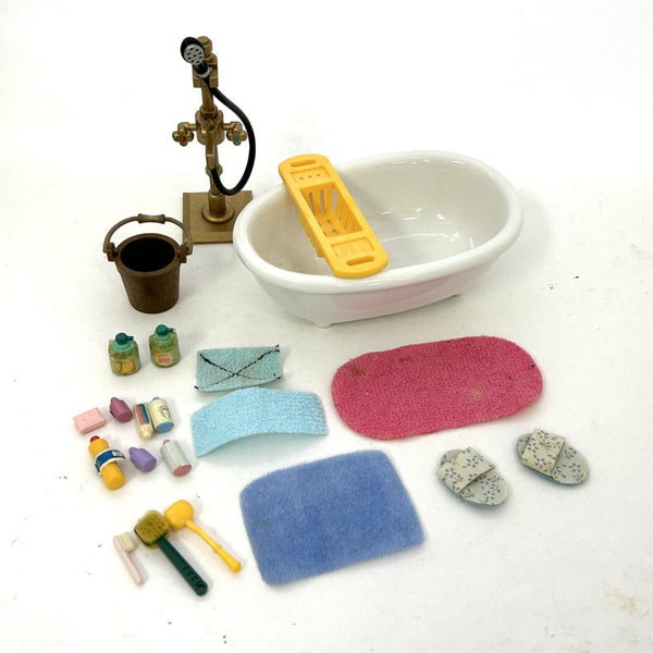 [Used] BATHROOM ACCESSORY SET Epoch Japan Sylvanian Families