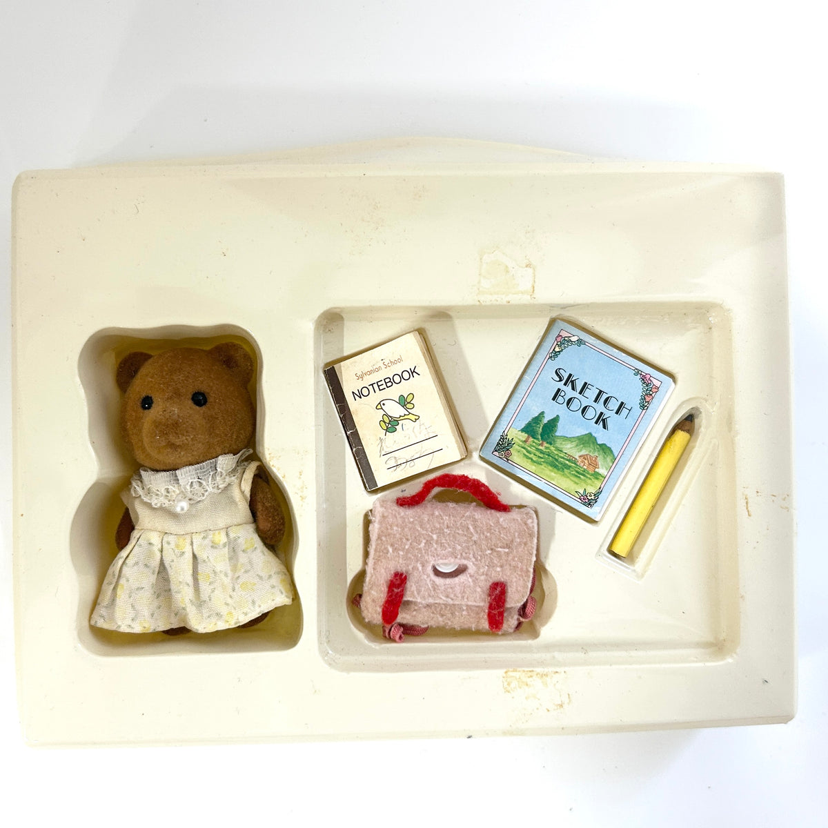 [used] Vintage Bear School Set 1988 Sylvanian Families Calico Critters