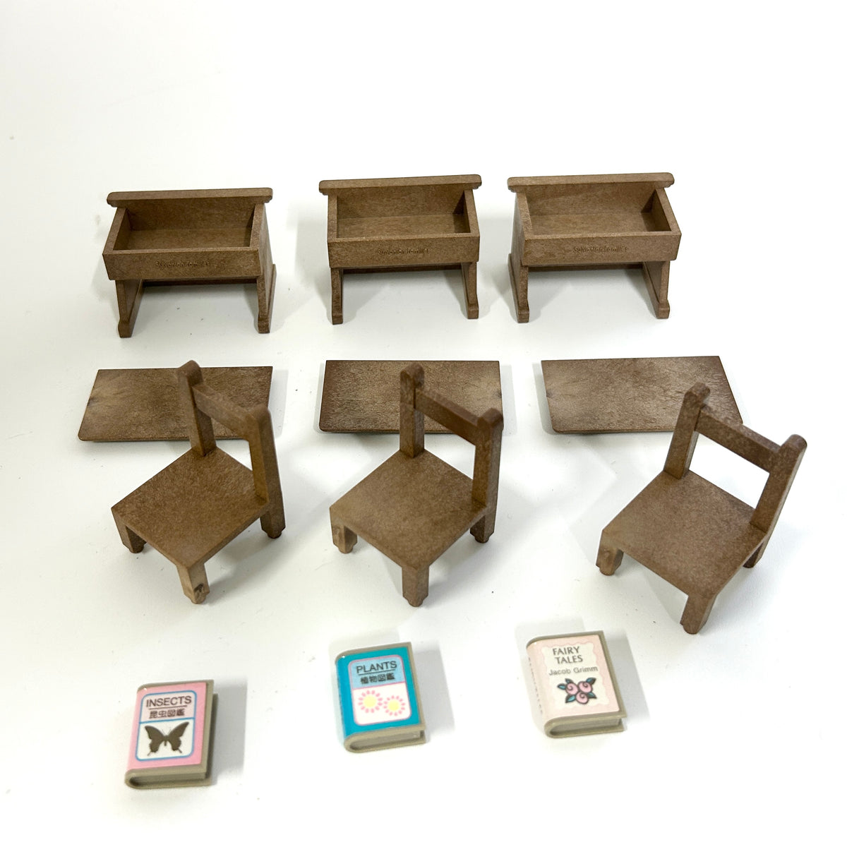 [used] School Life Desk Set NS-02 Sylvanian Families Calico Critters