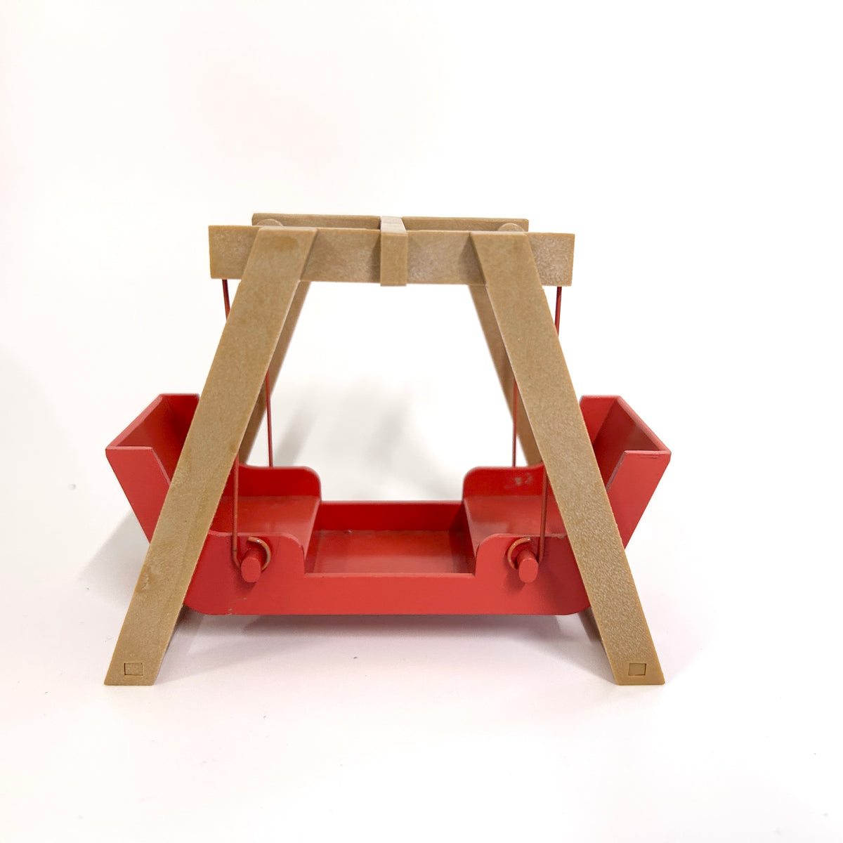 [used] Vintage Red Swing Two-Seater 1985 KO-02 Sylvanian Families Calico Critters