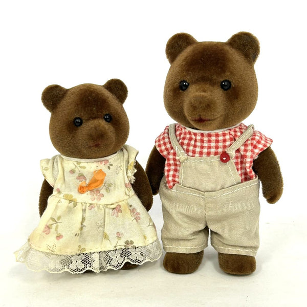 [Used] BROWN BEARS  Epoch Japan Sylvanian Families