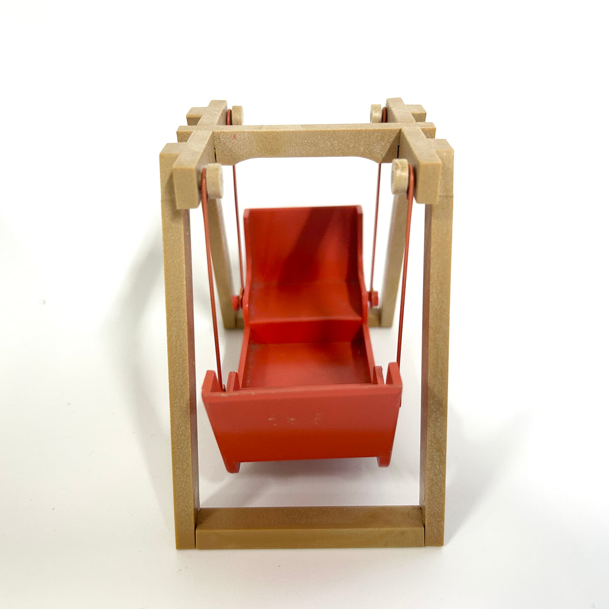 [used] Vintage Red Swing Two-Seater 1985 KO-02 Sylvanian Families Calico Critters