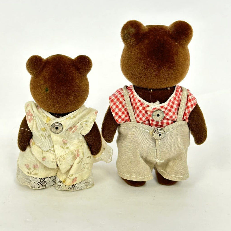 [Used] BROWN BEARS  Epoch Japan Sylvanian Families