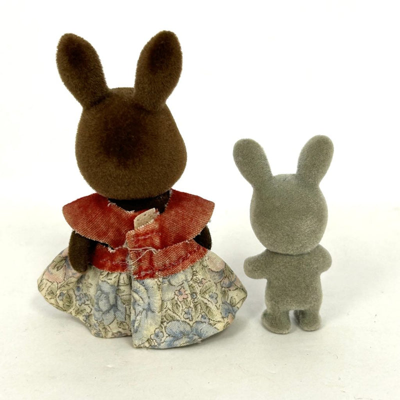 [Used] BROWN RABBIT GRAY RABBIT  Epoch Japan Sylvanian Families