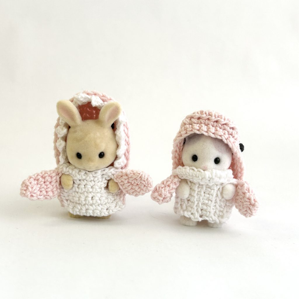 Crocheted Shark and Whale Costumes Handmade