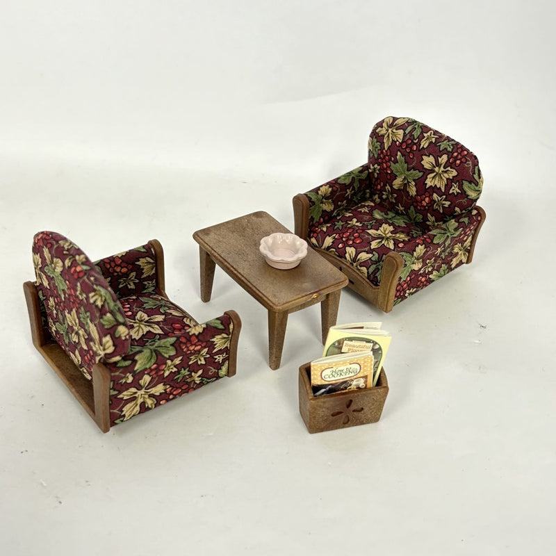 [Used] ARM CHAIR SET KA-509 Epoch Japan Sylvanian Families