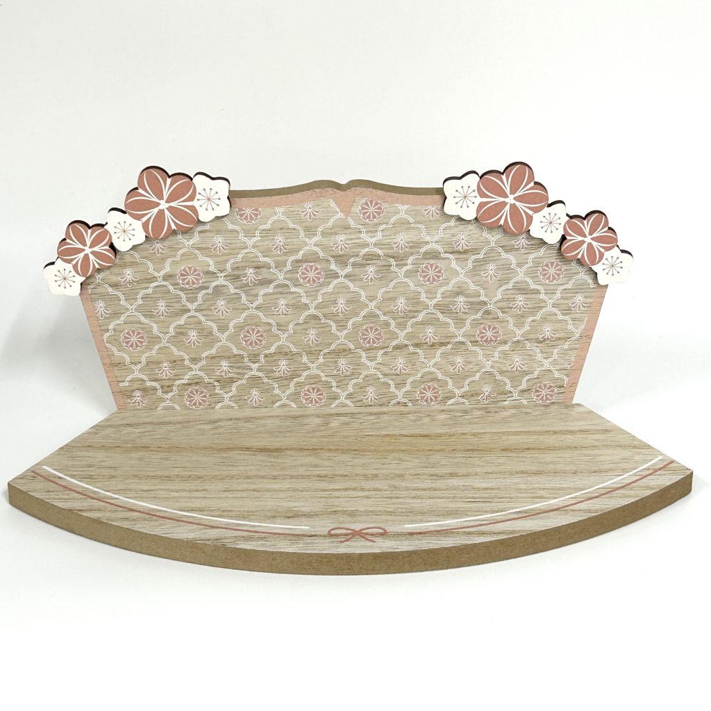 Wooden Hina Doll Stand Natural Kitchen