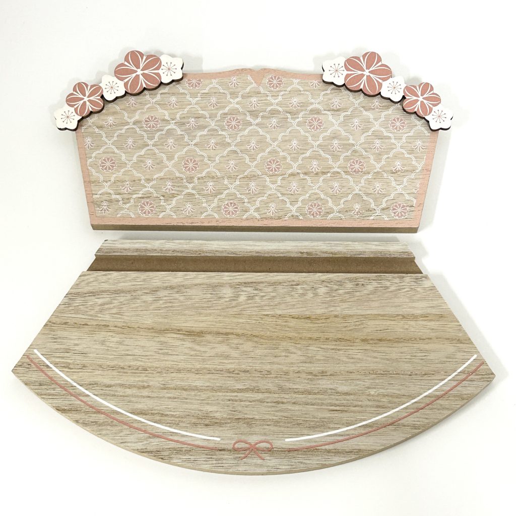 Wooden Hina Doll Stand Natural Kitchen