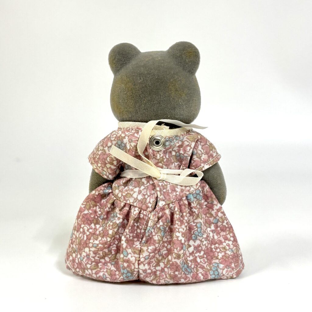 [used] Vintage Gray Bear Mother Sylvanian Families Calico Critters