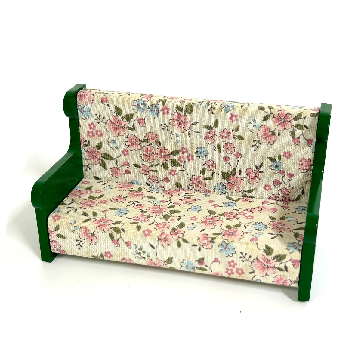 [used] Vintage Green Sofa 1985 KA-18 Sylvanian Families Calico Critters