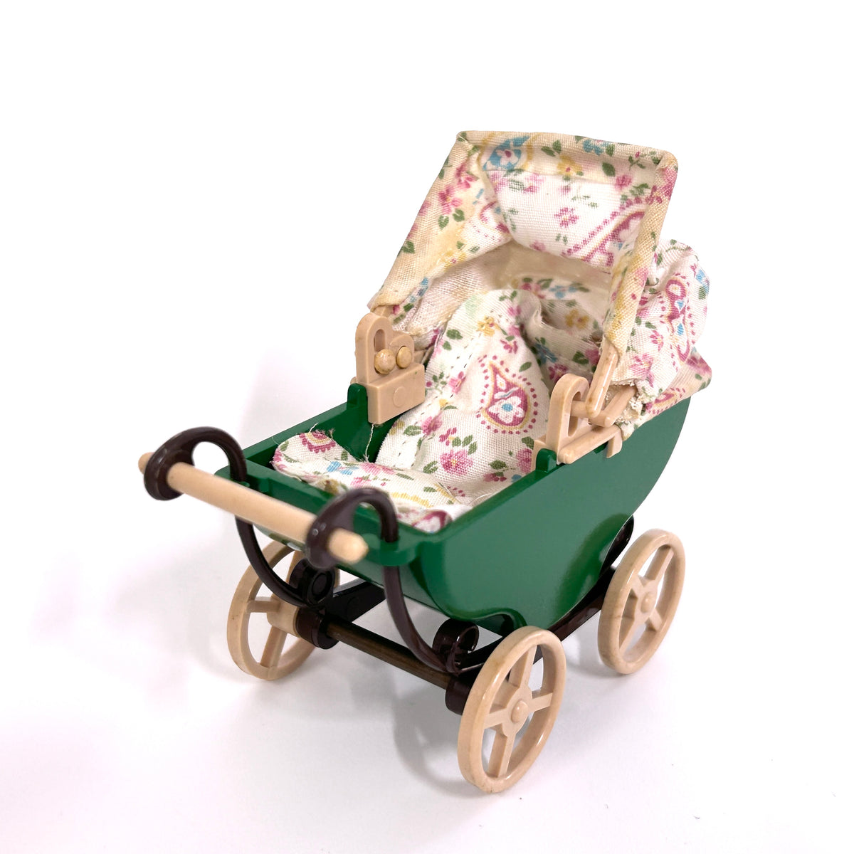 [used] Vintage Green Stroller 1985 KA-15 Sylvanian Families Calico Critters