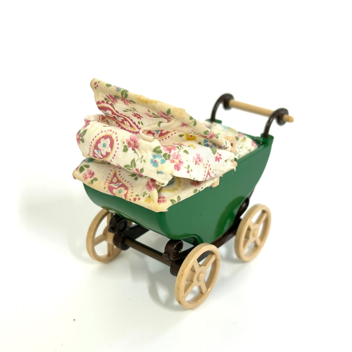 [used] Vintage Green Stroller 1985 KA-15 Sylvanian Families Calico Critters