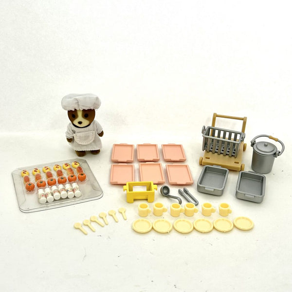 [Used] SCHOOL LUNCH SET Epoch Japan Retired Sylvanian Families