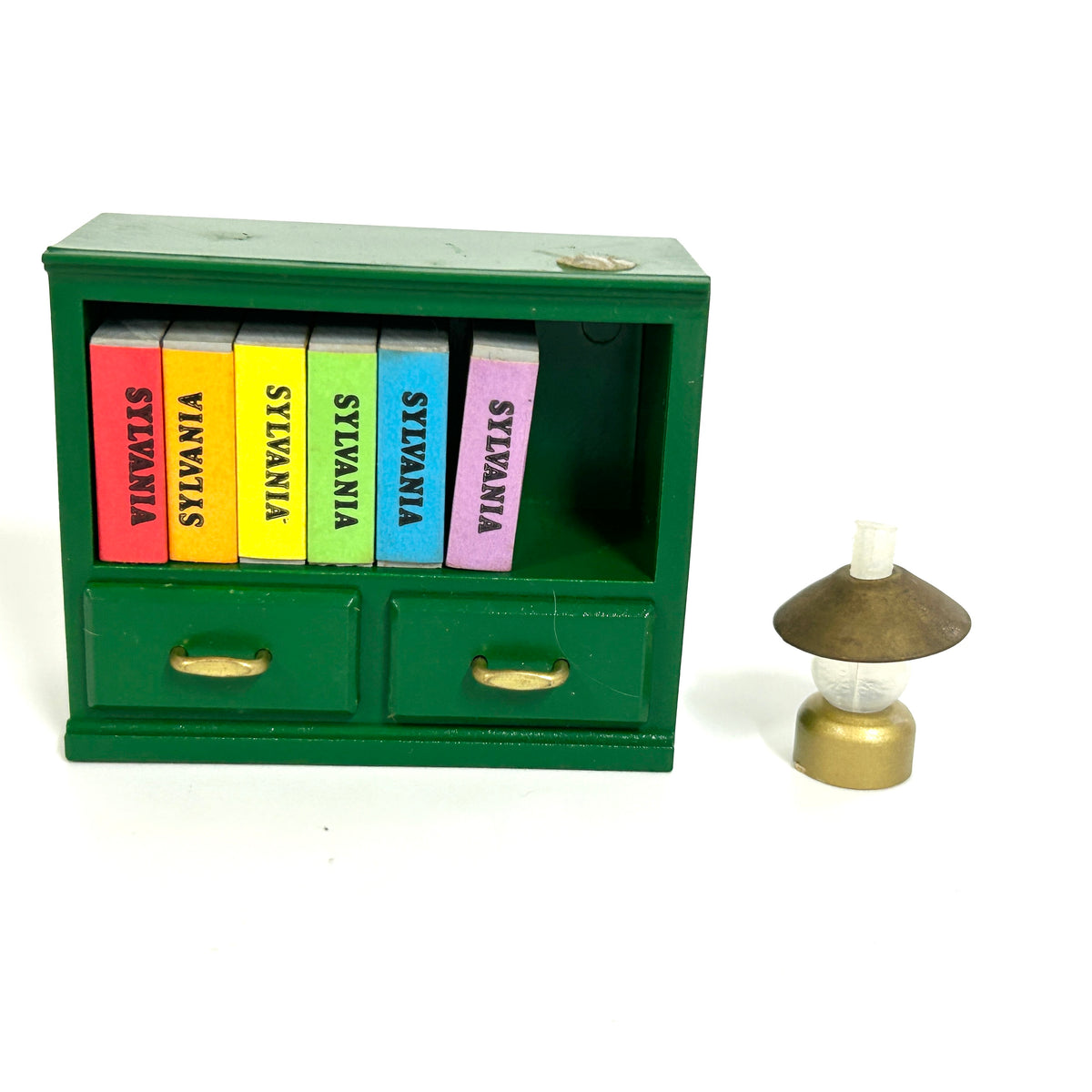 [used] Green Bookshelf Set KA-05 Sylvanian Families Calico Critters