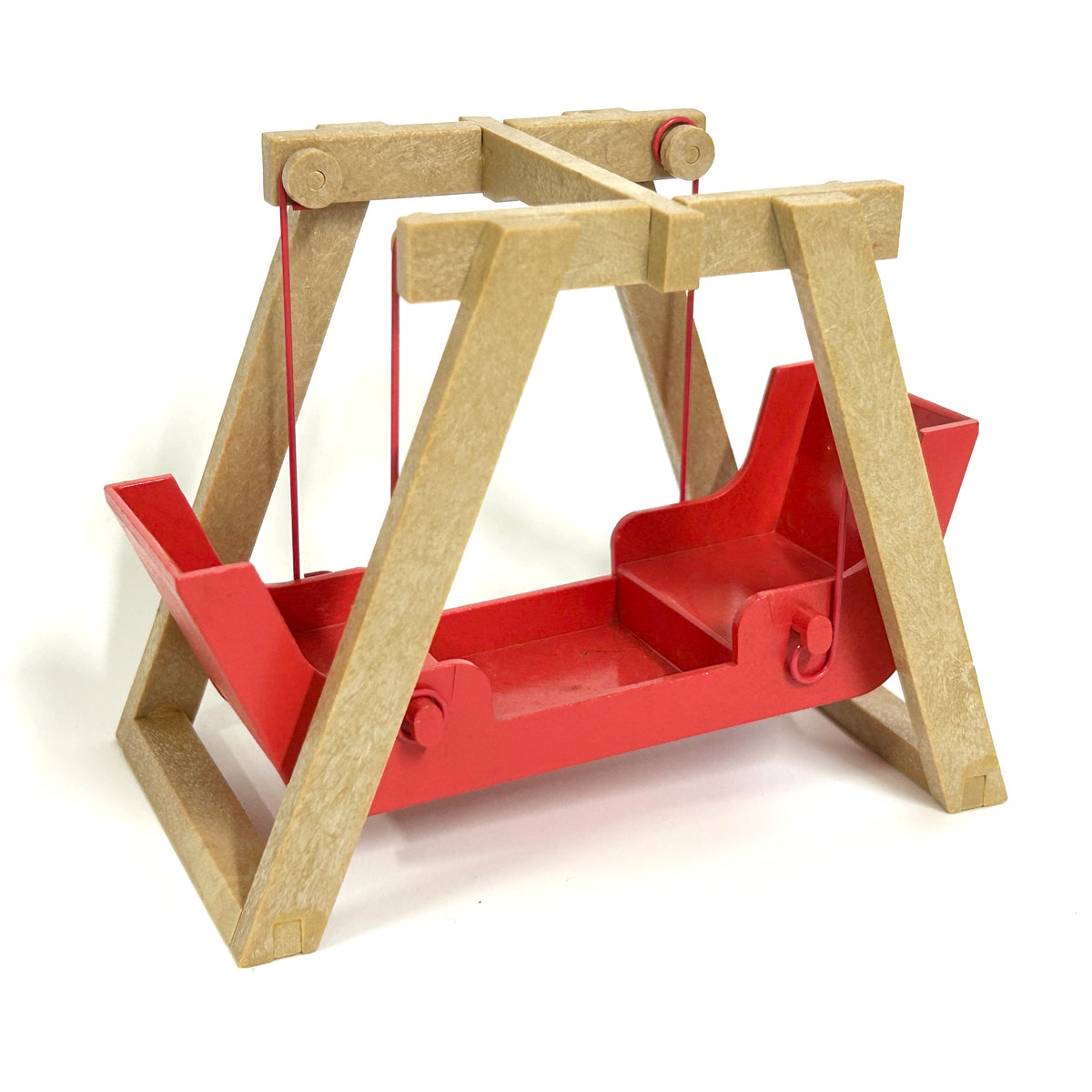 [used] Vintage Red Swing Two-Seater 1985 KO-02 Sylvanian Families Calico Critters